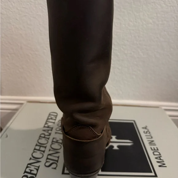 Tan Frye Harness Leather Boots - Picture 10 of 14